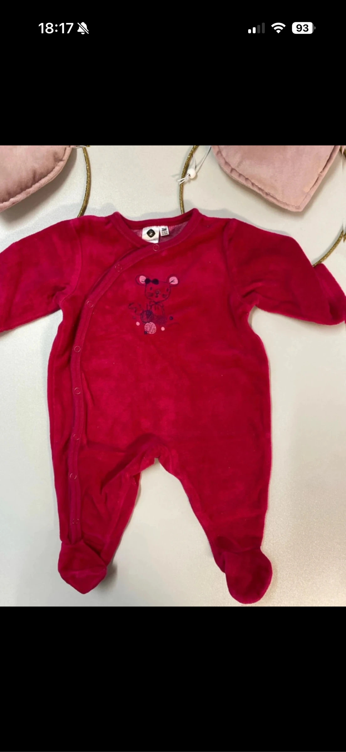 Baby girl pajamas - Grain de Blé - Size 3 months – photo 4